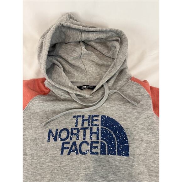 North Face Sweatshirt Two-Tone Pink And Grey Size: L - Picture 7 of 7